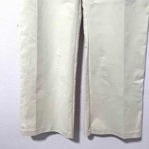 Chico's Cream straight wide leg trousers 10/M - Picture 8 of 10